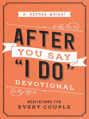 cover image of After You Say "I Do" Devotional